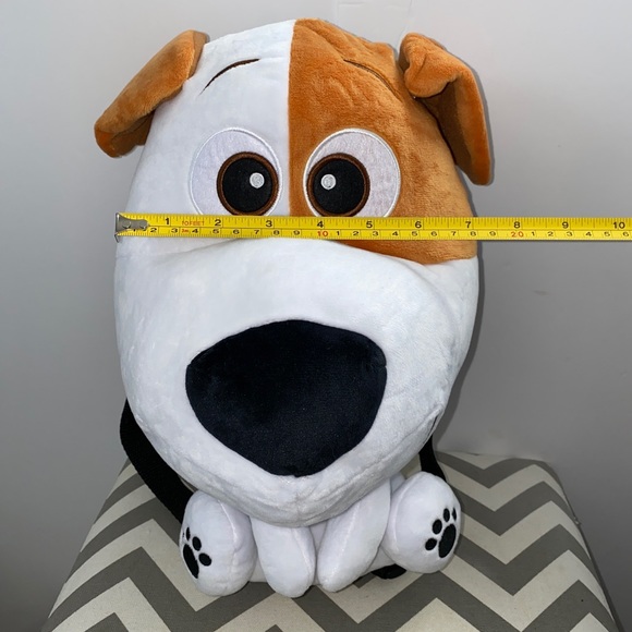 NWT! Secret Life of Pets Max Plush Jack Russel Dog 13" Stuffed Animal Backpack - Picture 3 of 10